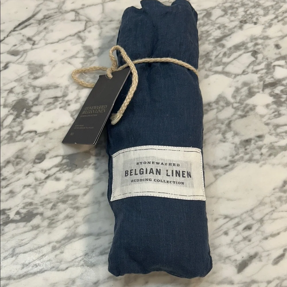 Restoration Hardware Stonewashed King Linen Sham
